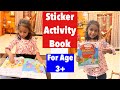 Activity Book For Kids. Sticker book