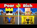 Poor vs Rich Scary Villager Apocalypse Bunker Battle in Minecraft