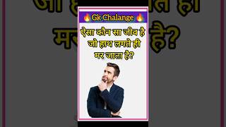 ऐसा कौन सा जीव है जो हाथ लगाते ही मर जाता है? 🤔 #gk | Koun Sa Jiv Hath Lagate Hi Mar Jata Hai?