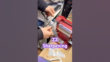 Sharpening fabric scissors
