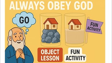 Always Obey God! Bible Lesson + Fun Object Activity - Kids #BibleCrafts #SundaySchool #ChristianKids