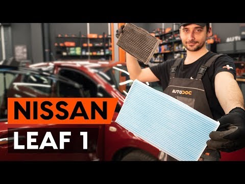 Как заменить салонный фильтр на NISSAN LEAF 1 (ZE0U) [ВИДЕОУРОК AUTODOC]