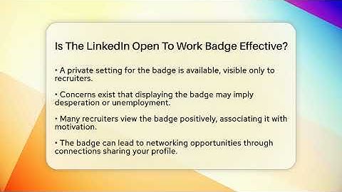 Is The LinkedIn Open To Work Badge Effective? - Everyday-Networking
