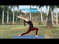 Anjaneyasana or ashwa sanchalanasana for beginners