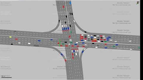 Signalized intersection simulation (PTV Vissim 10)