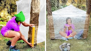 Solo Trip Camping Hacks And DIY Hammock That Will Save You From Rain 🏕️🌧️ by 5-Minute DECOR 4,024 views 5 days ago 15 minutes