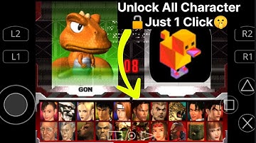 Tekken 3 All Character Unlock Just 1 Click 🔓🤫| #tekken3 #cheatcodes #gameplay 