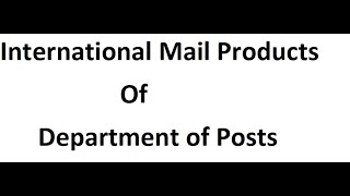 Export through Post Office