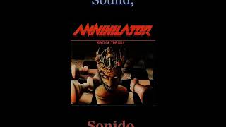 Annihilator - Speed - Lyrics / Subtitulos en español (Nwobhm) Traducida