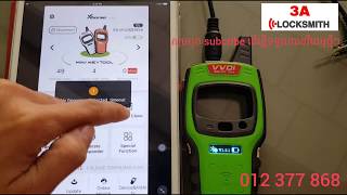How to copy chip, remote clone, vechicle remote by Mini Key Tool VVDI
