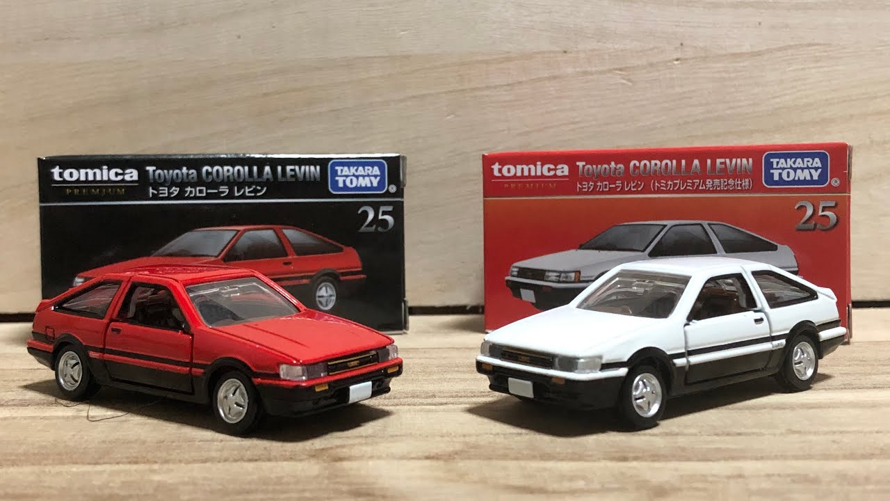 トミカプレミアム🅰️開封 NO.25 トヨタカローラレビン(AE86)【ASMR