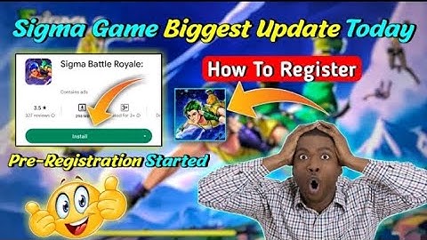 Sigma Game New Update Today | Not Opening Problem Release Kab Hoga | Maintenance Problem 2023