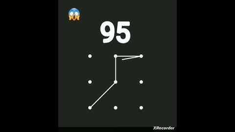 writing of 95 in pattern lock