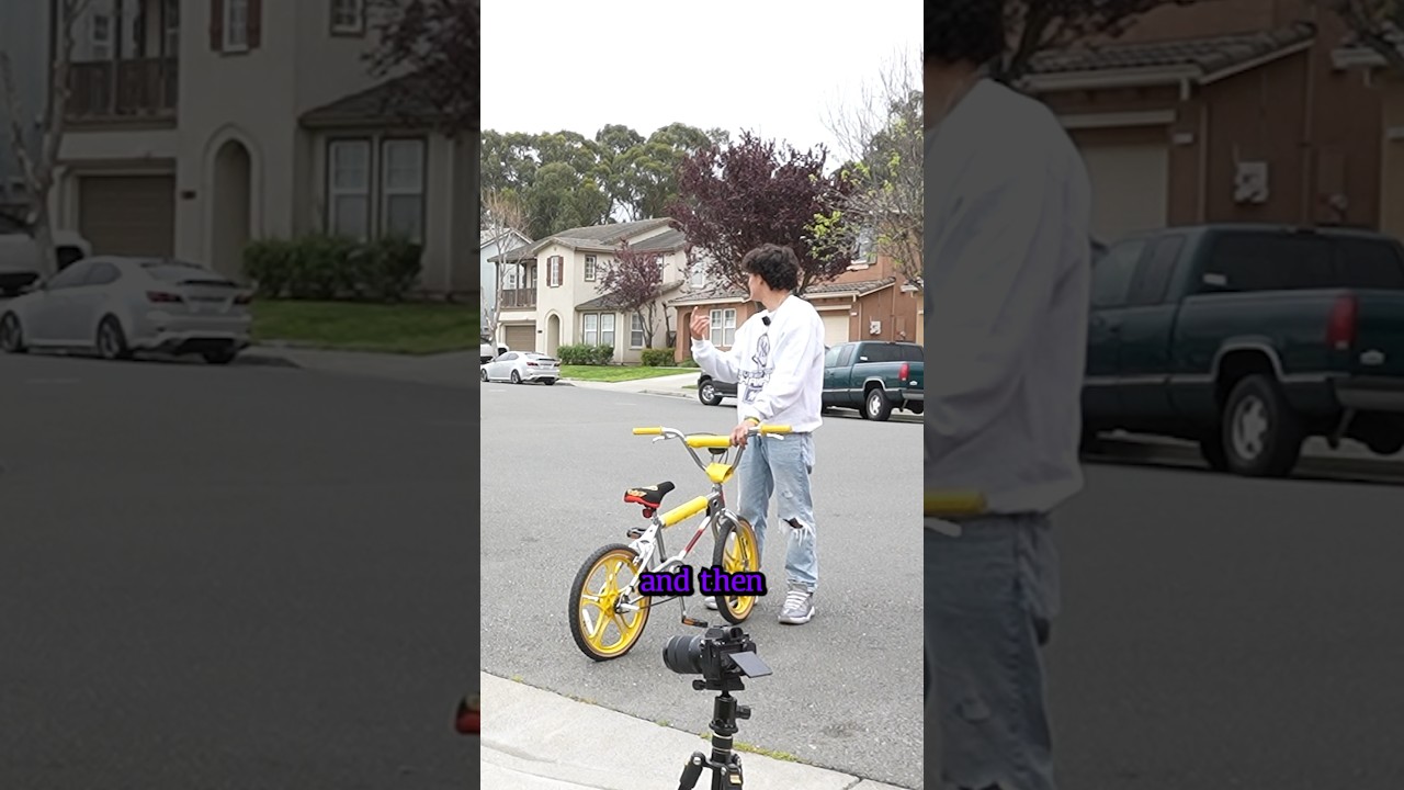 he doesn’t know how to ride a bike 🙄 #youtubeshorts #ytshorts #shorts
