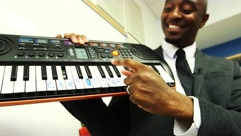 Students learn math through music.