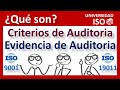 ISO 19011 versión 2018 | Qué son los criterios de auditoria | Qué es una evidencia de auditoria ISO