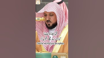 Surah Ad Dhuha 93 Mahir Al Moaqaly سورة الضحى تلاوة فضيلة الشيخ د ماهر المعيقلي  #islam #quran