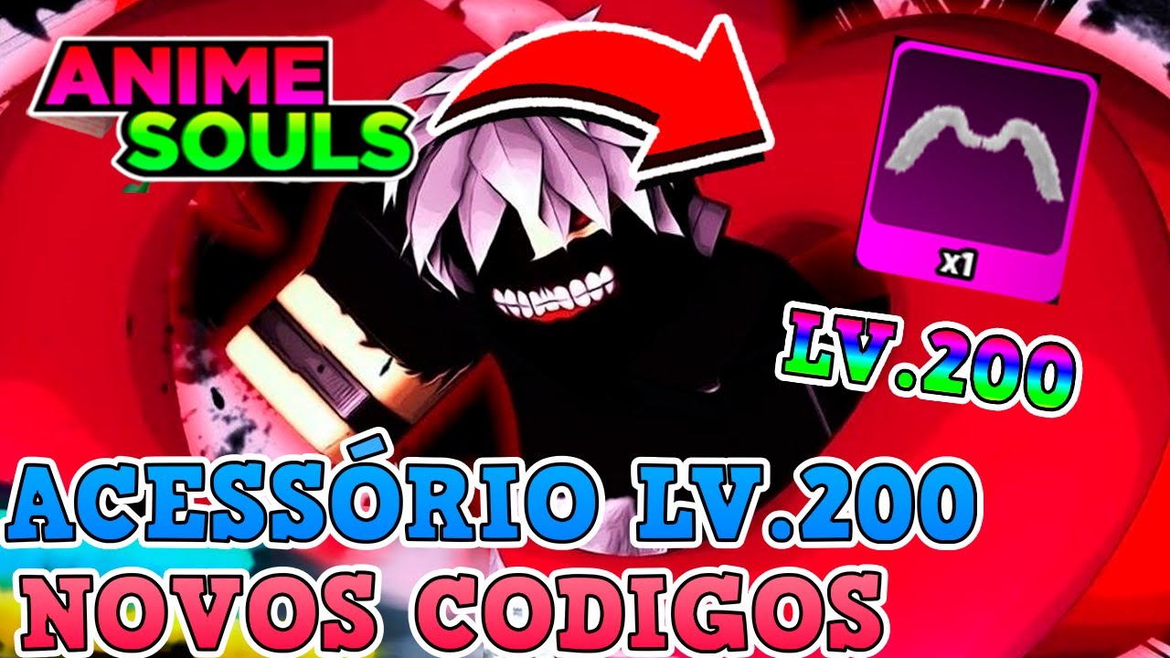 ACESSORIO MITICO LV.200 DA TRIAL HARD + NOVOS CODIGOS ANIME SOULS ...