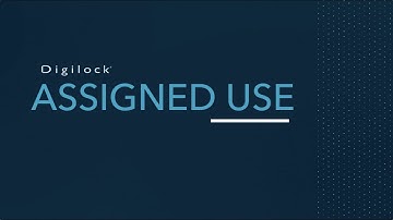 Digilock Assigned Use Functionality