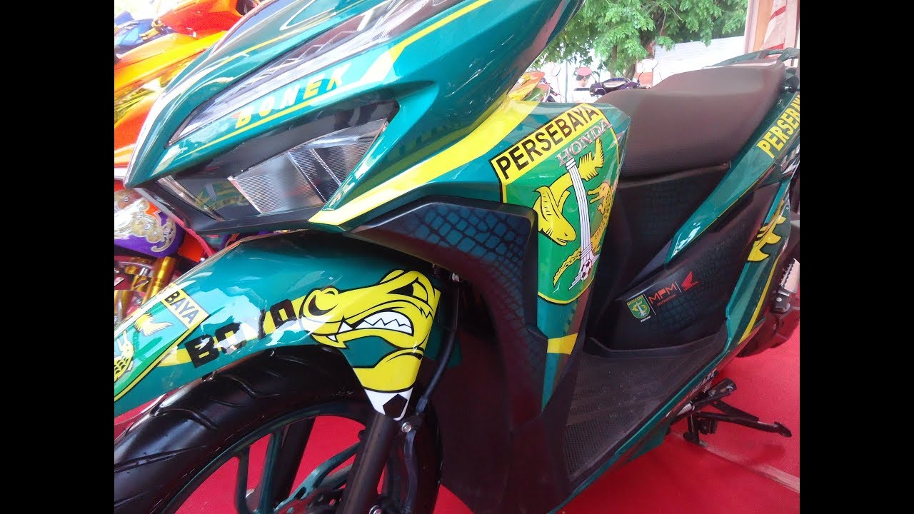 Modif Harian All New Vario 150 Airbrush Bertema Bonek Persebaya YouTube