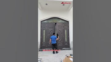 Lắp đặt bộ cửa chính 4 cánh màu Cafe nhôm Xingfa #cuathepvango #alux #cuathepvangoalux