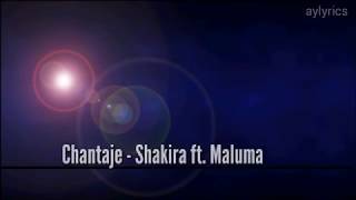 CHANTAJE - Shakira ft Maluma (lyrics Video)