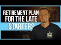 Sample retirement plan for 50 year old getting late start.