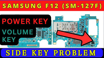 Samsung F12 sm-f127 Power On Off key and Volume key not working solution | Schematic Diagram | DMR