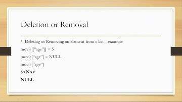 R Programming: Video 11 - Lists (continued) & Operations on Lists