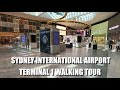 Walking tour inside sydney international airport 