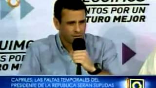 Henrique Capriles sobre habla sobre Diosdado Cabello