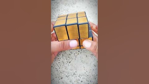 How to solve mirror cube | Easy trick | #ytshort #shorts