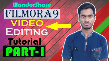 Wondershare filmora9 video editor tutorial (Part1) || Bangla ভিডিও এডিটিং টিউটরিয়াল বাংলা