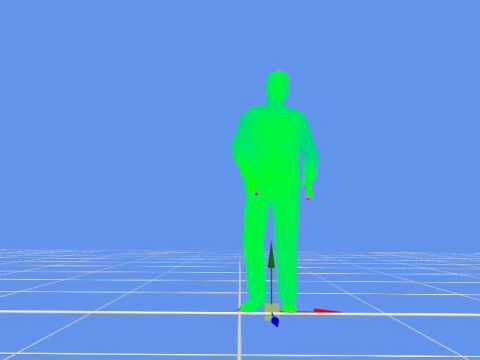 iPi Soft motion capture test - MS Kinect sensor for Xbox360