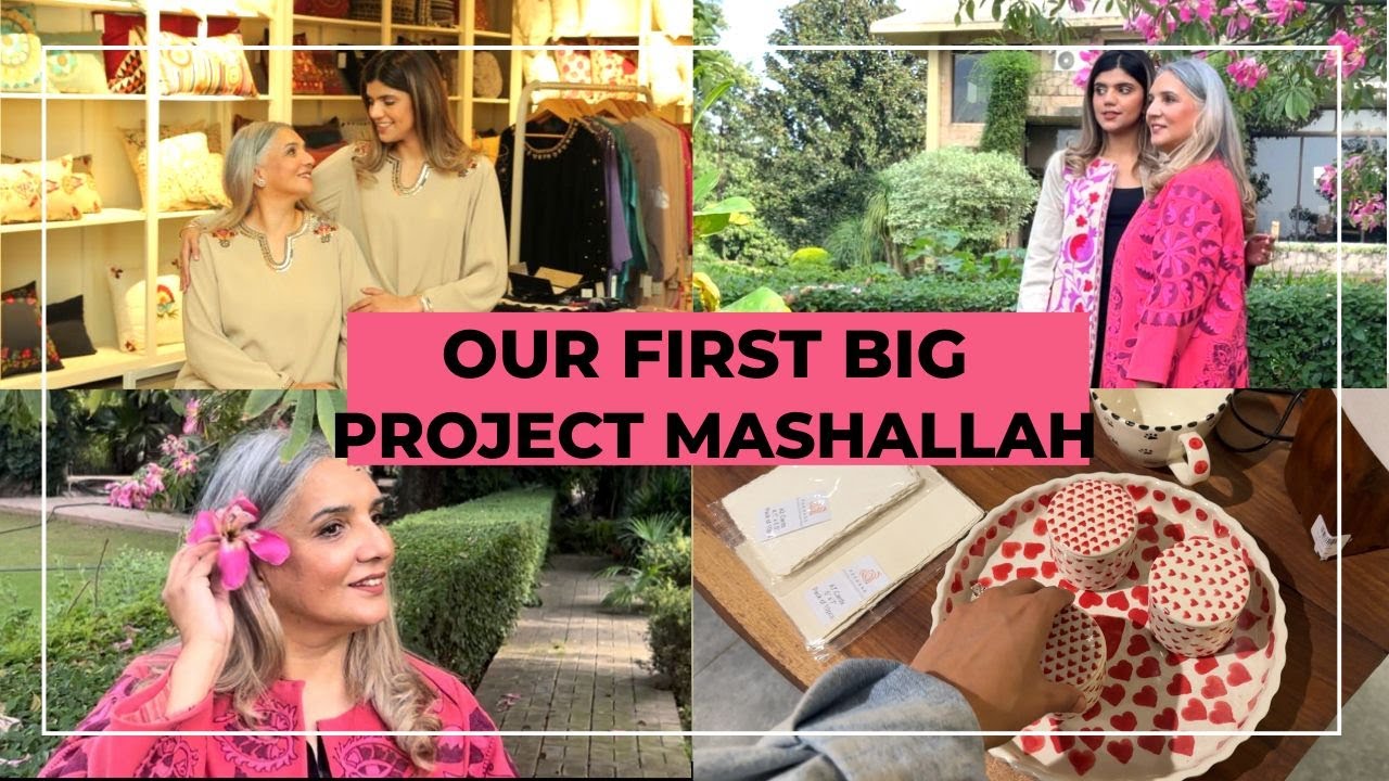MY FIRST BIG PROJECT WITH MAMA MASHALLAH - Vlog - YouTube