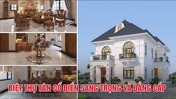 Xem ngay mẫu biệt thự mái Nhật tân cổ điển đẹp nhất hiện nay BT21134