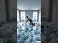 Cloud Epoxy Floor Transformation | Luxury Bedroom#floortransformation #shorts