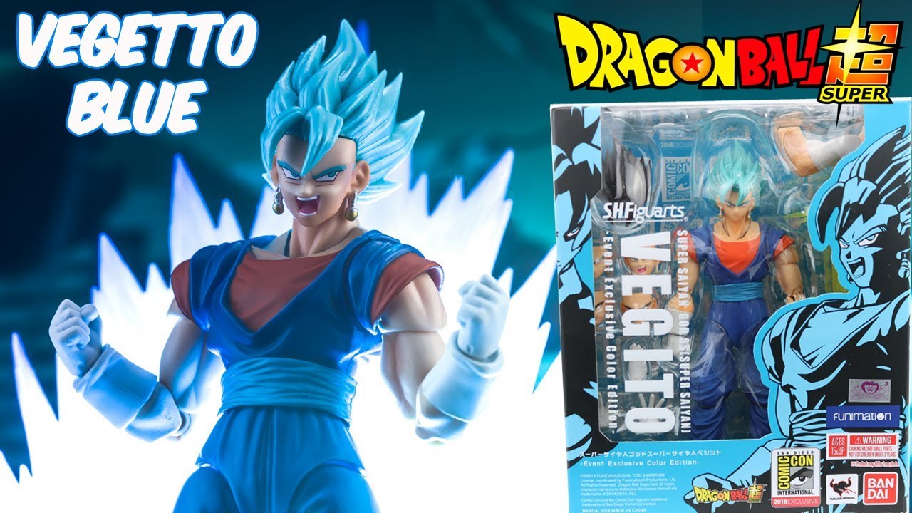 Boneco Articulado - Dragon Ball Super - Super Saiyan Vegeto - Azul