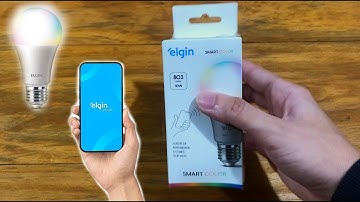 Lâmpada Inteligente Elgin Unboxing e Teste - Smart Color 10W RGB Wifi