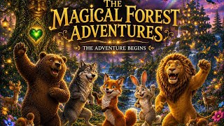 The Magical Forest Adventure 🌲Brave Animals in the Enchanted Forest .The Secret of the Magic Forest.