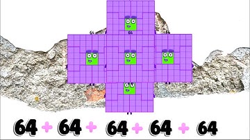 Number blocks Five Same Square Numbers Addition | Numberblocks Addition Kids Tube 