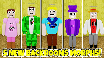[11/23 UPDATE] How to get ALL 5 NEW GLOW UP RAINBOW FRIENDS BACKROOM MORPHS!  - Roblox