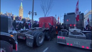 RAW: Downtown Ottawa snarled with traffic and protesters