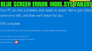 Fix BUGCODE_NDIS_DRIVER Blue Screen Error (NDIS.sys Failed) In Windows – BSOD Fix