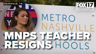 Award-winning MNPS teacher resigns raises concerns about student discipline