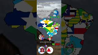 Os estados com R Anexaram seus vizinhos! #brazil #countryballs #geografia #Mapping #mapper