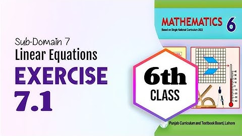 Class 6 math, Chapter 7, Exercise 7.1 | Unit 7, Linear Equations, Exercise 7.1 | New book 2023
