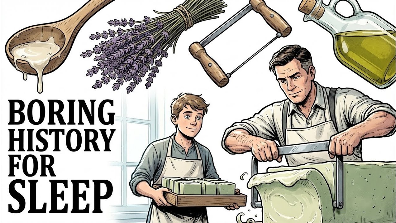 Inside a Medieval Soap Workshop During a Heavy Rainstorm l Boring History For Sleep