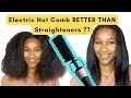 How to straighten natural hair using HAIR GREASE and a HOT COMB, OLD SCHOOL HAIR STRAIGHTENING!