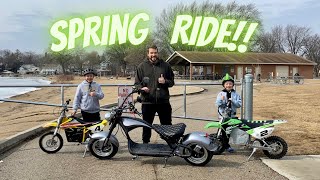 Eahora Emars M1P Electric Chopper & Razor Dirt Bikes  Springtime Ride